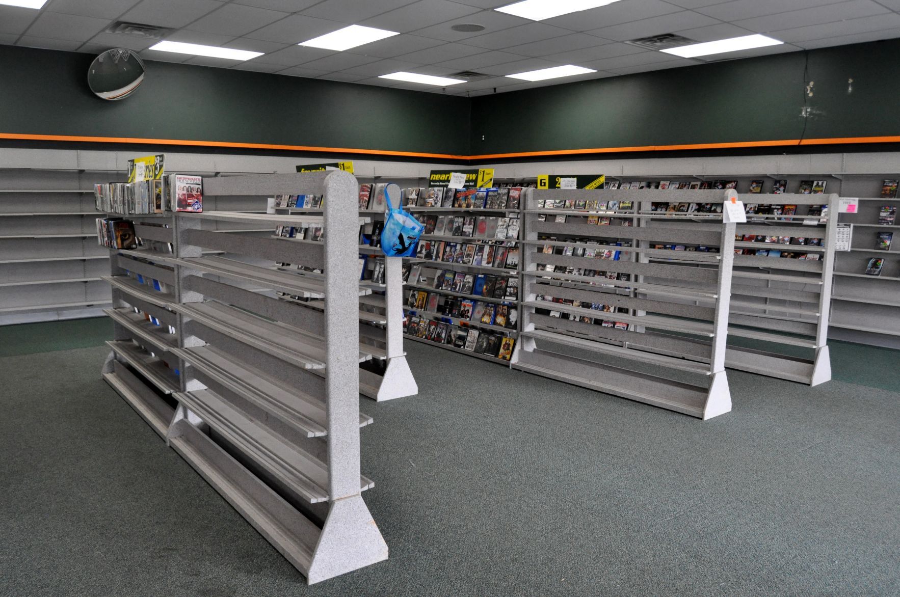 family video empty shelves